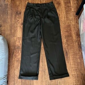 Clarenzo Muzzi black dress pants formal slacks classy elegant men’s 32 wedding